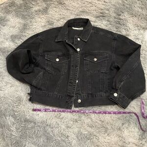 Topshop Black Jean Jacket